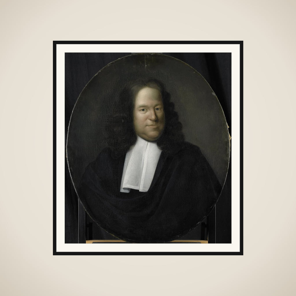 Portrait of Johan Kieviet, Director of the Rotterdam Chamber of the Dutch East India Company, elected 1664 framed