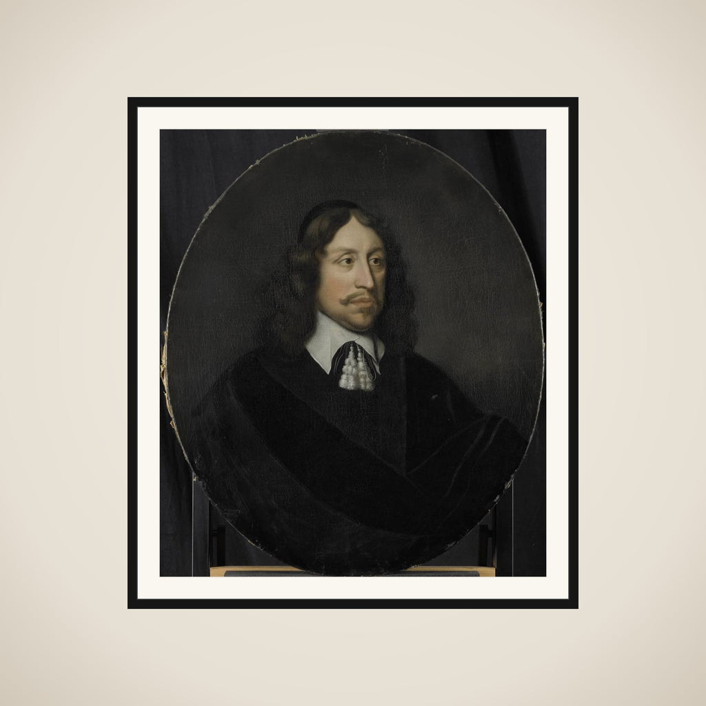 Portrait of Johan de Vries, Director of the Rotterdam Chamber of the Dutch East India Company, elected 1667 framed