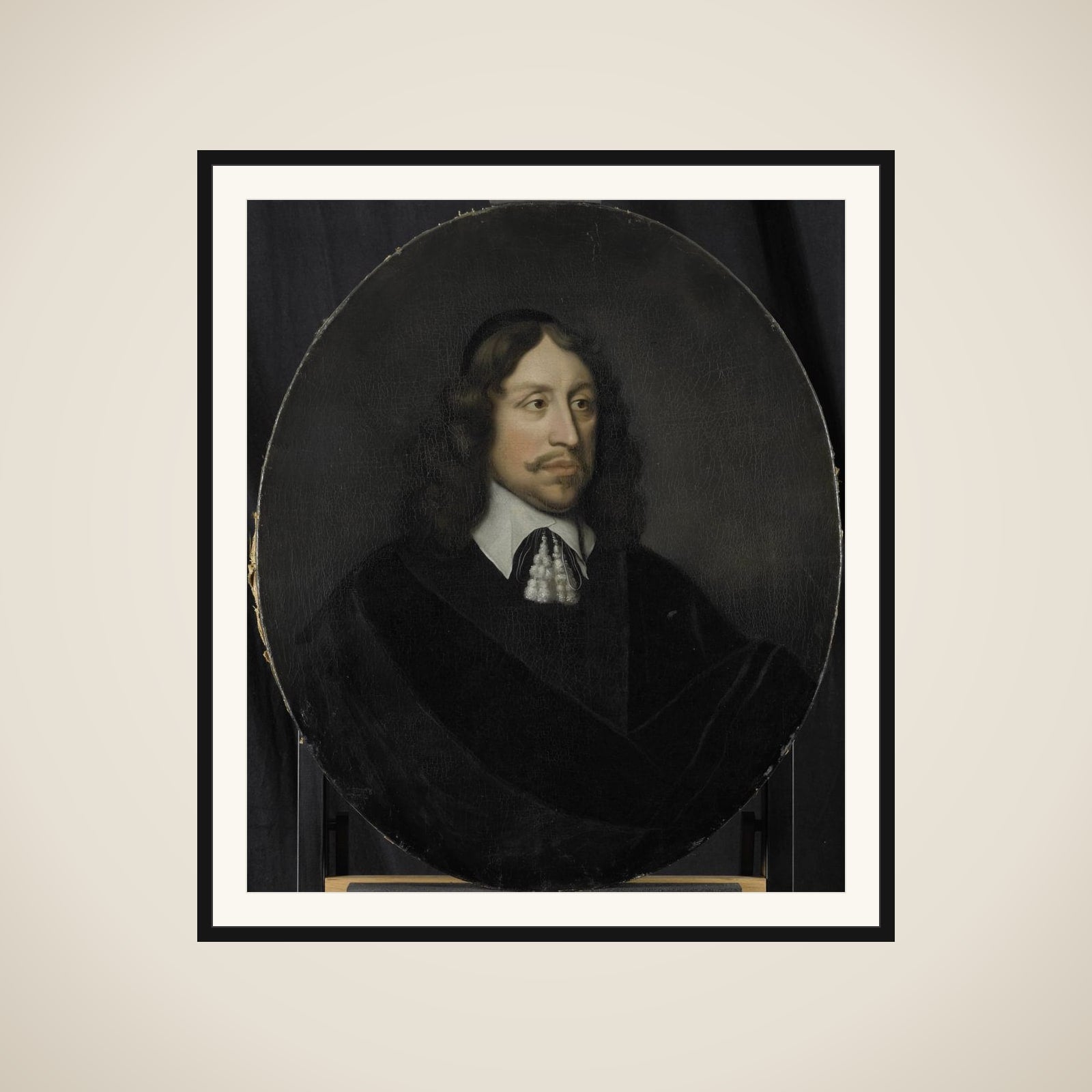 Portrait of Johan de Vries, Director of the Rotterdam Chamber of the Dutch East India Company, elected 1667 framed