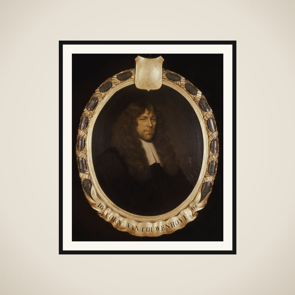 Portrait of Cornelis van Couwenhove, Director of the Rotterdam Chamber of the Dutch East India Company, elected 1667 framed