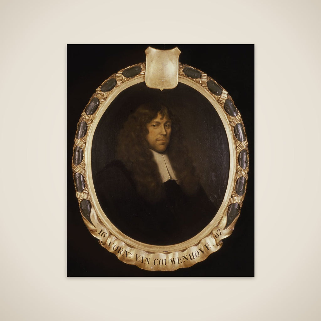 Portrait of Cornelis van Couwenhove, Director of the Rotterdam Chamber of the Dutch East India Company, elected 1667 unframed print