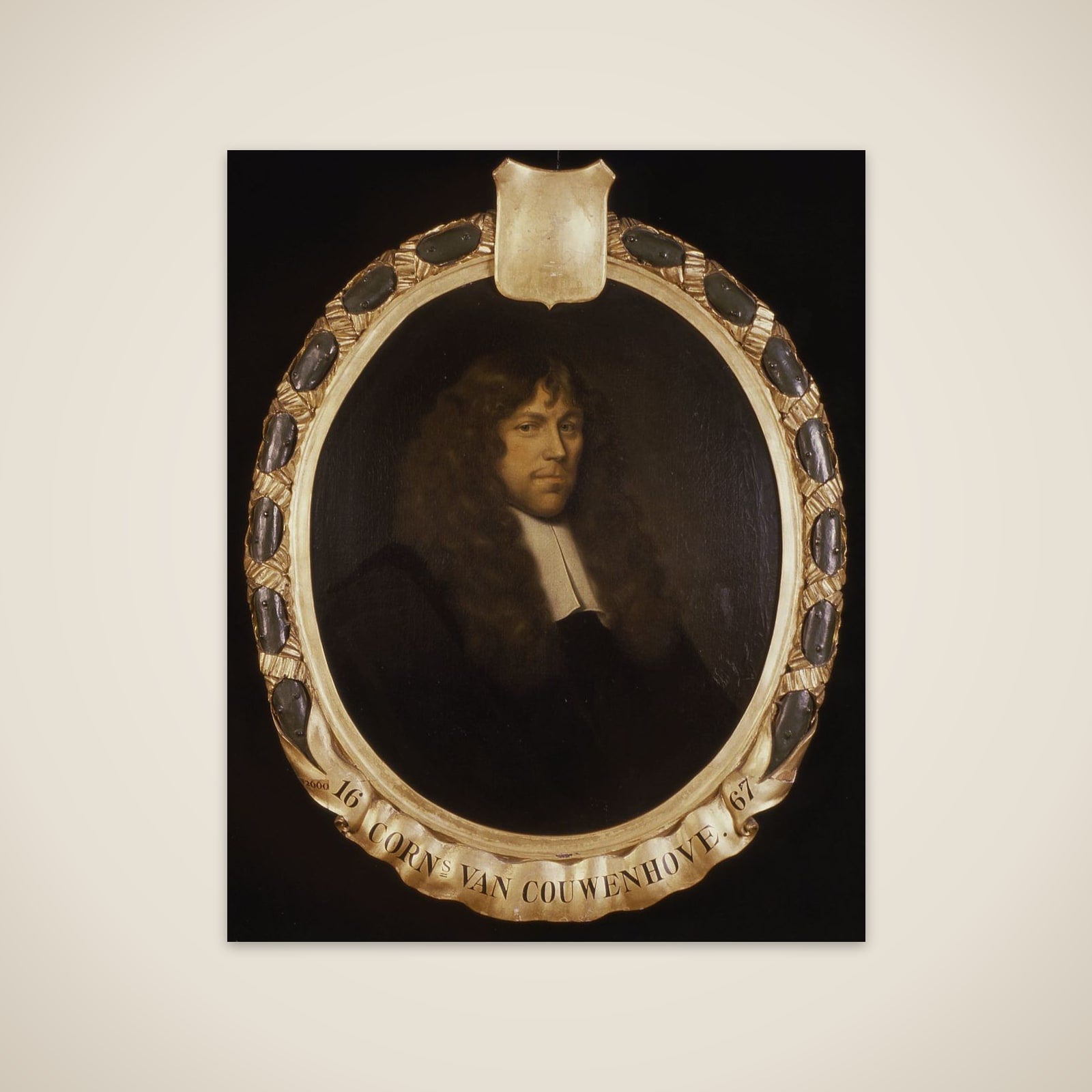 Portrait of Cornelis van Couwenhove, Director of the Rotterdam Chamber of the Dutch East India Company, elected 1667 unframed print