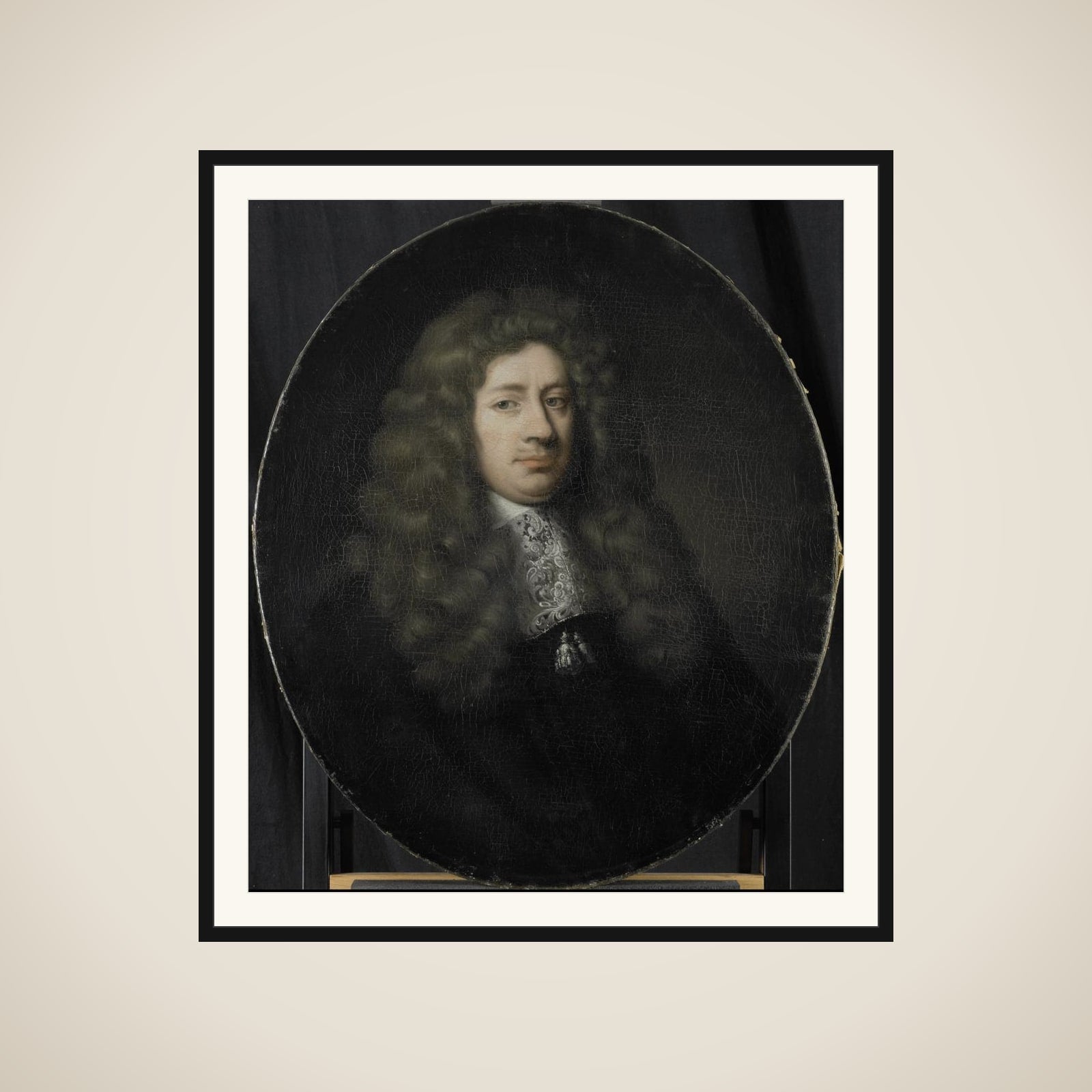 Portrait of Dominicus Rosmale, Director of the Rotterdam Chamber of the Dutch East India Company, elected 1677 framed