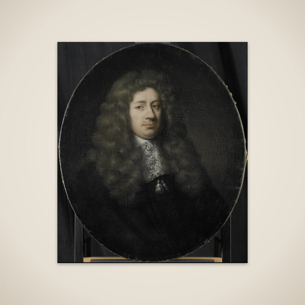 Portrait of Dominicus Rosmale, Director of the Rotterdam Chamber of the Dutch East India Company, elected 1677 unframed print