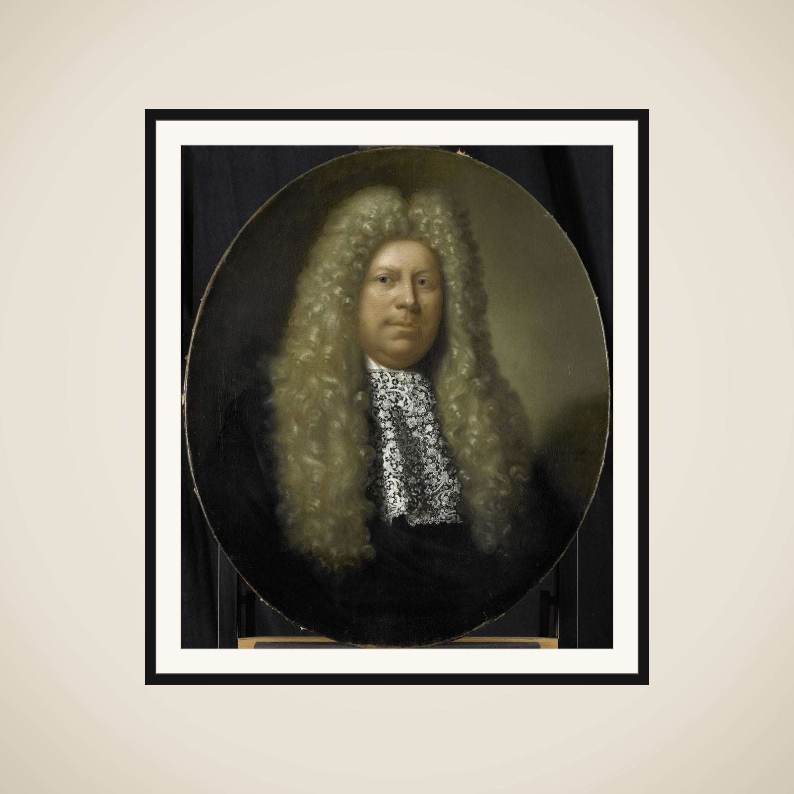 Portrait of Jacob Dane, Director of the Rotterdam Chamber of the Dutch East India Company, elected 1689 framed