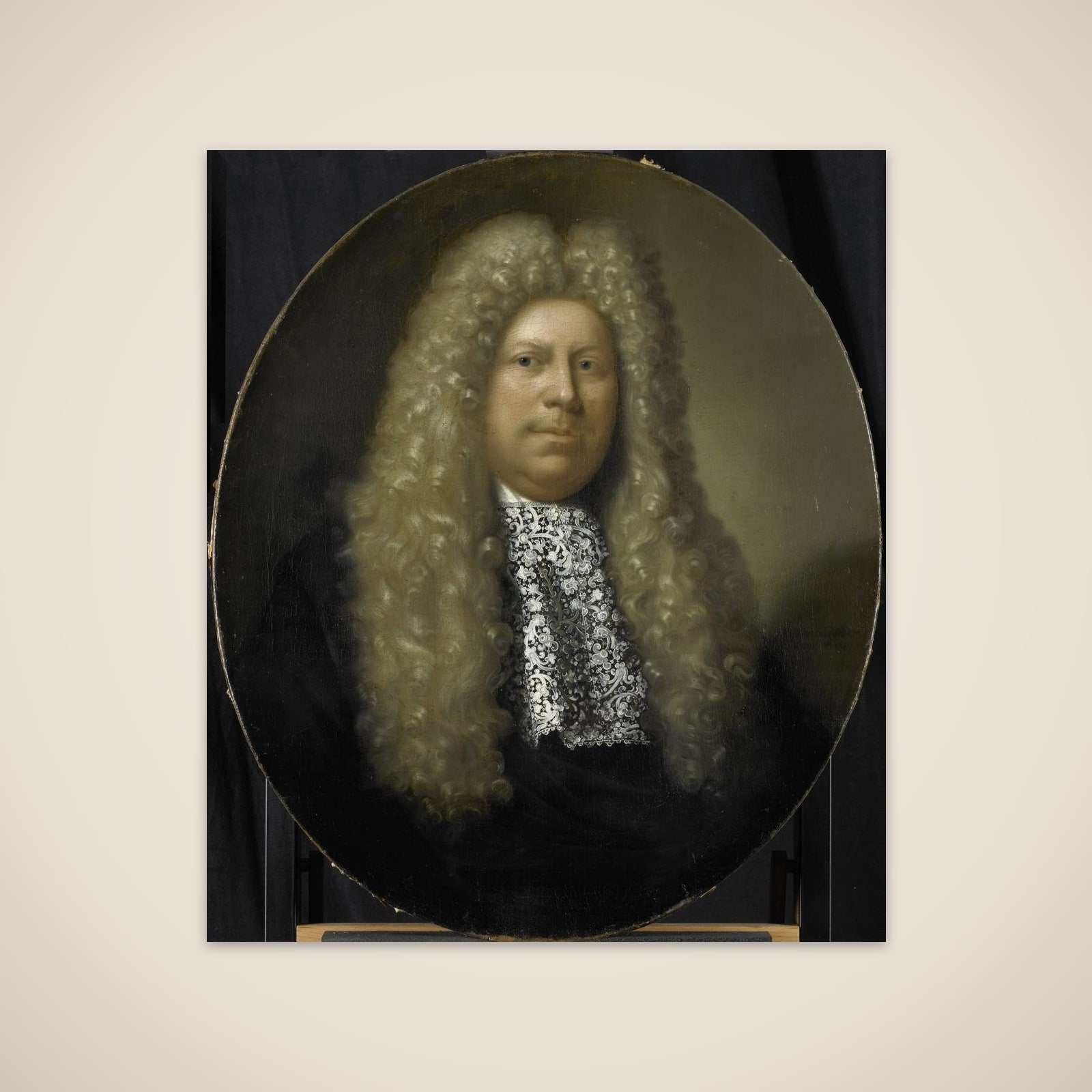 Portrait of Jacob Dane, Director of the Rotterdam Chamber of the Dutch East India Company, elected 1689 unframed print