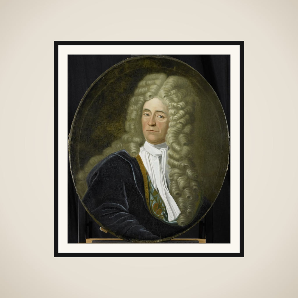 Portrait of Willem van Hogendorp, Director of the Rotterdam Chamber of the Dutch East India Company, elected 1692 framed
