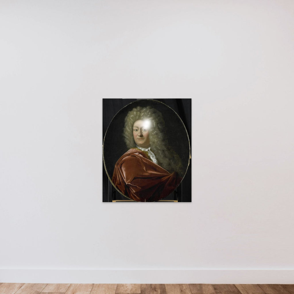 Portrait of Adriaen Paets, Director of the Rotterdam Chamber of the Dutch East India Company, elected 1703 unframed — shown to scale