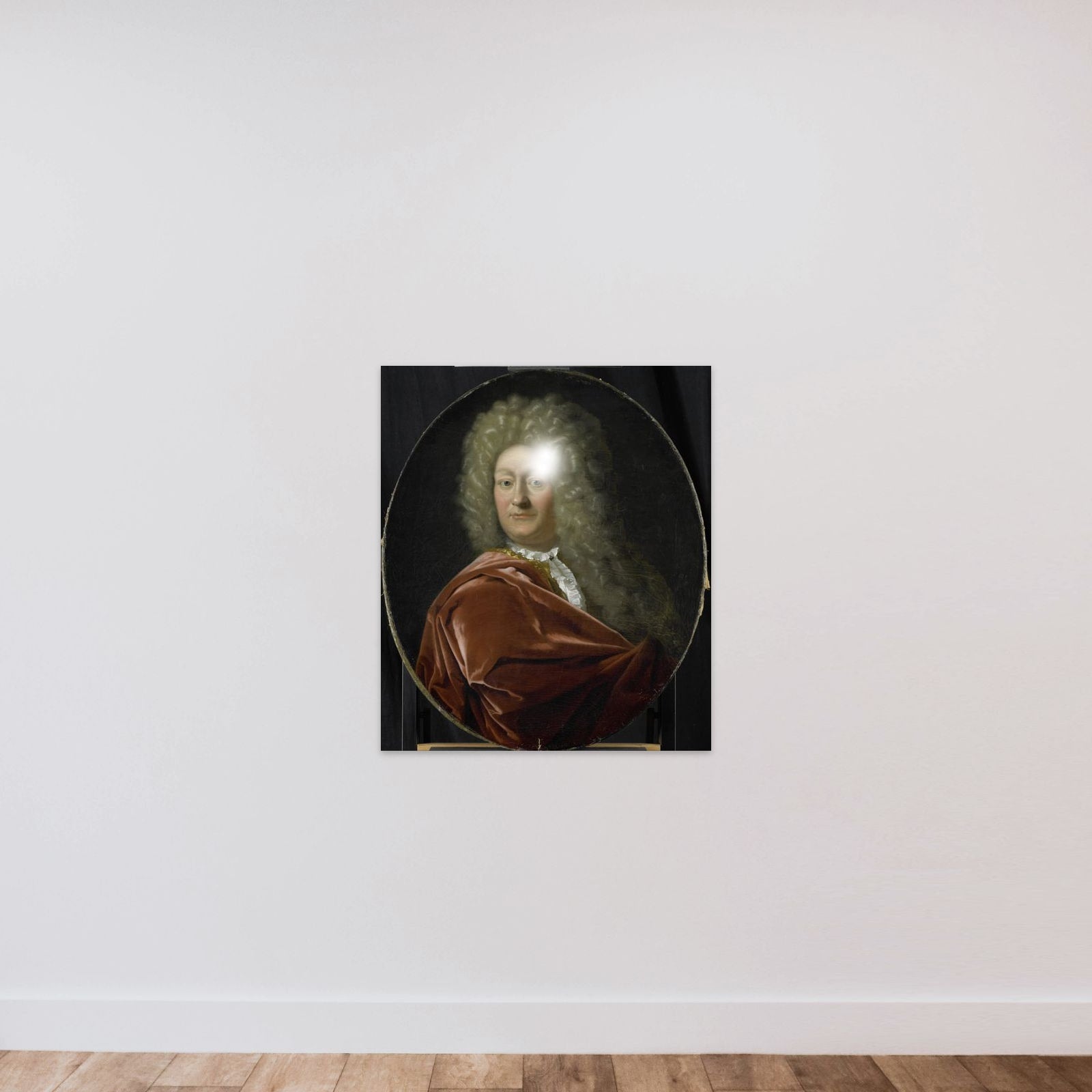 Portrait of Adriaen Paets, Director of the Rotterdam Chamber of the Dutch East India Company, elected 1703 unframed — shown to scale