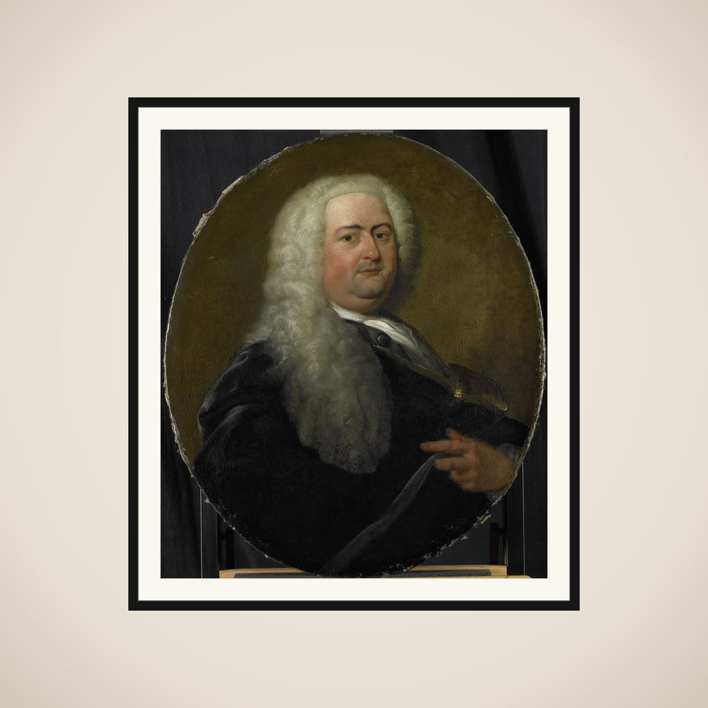 Portrait of Adriaen Paets, Director of the Rotterdam Chamber of the Dutch East India Company, elected 1734 framed