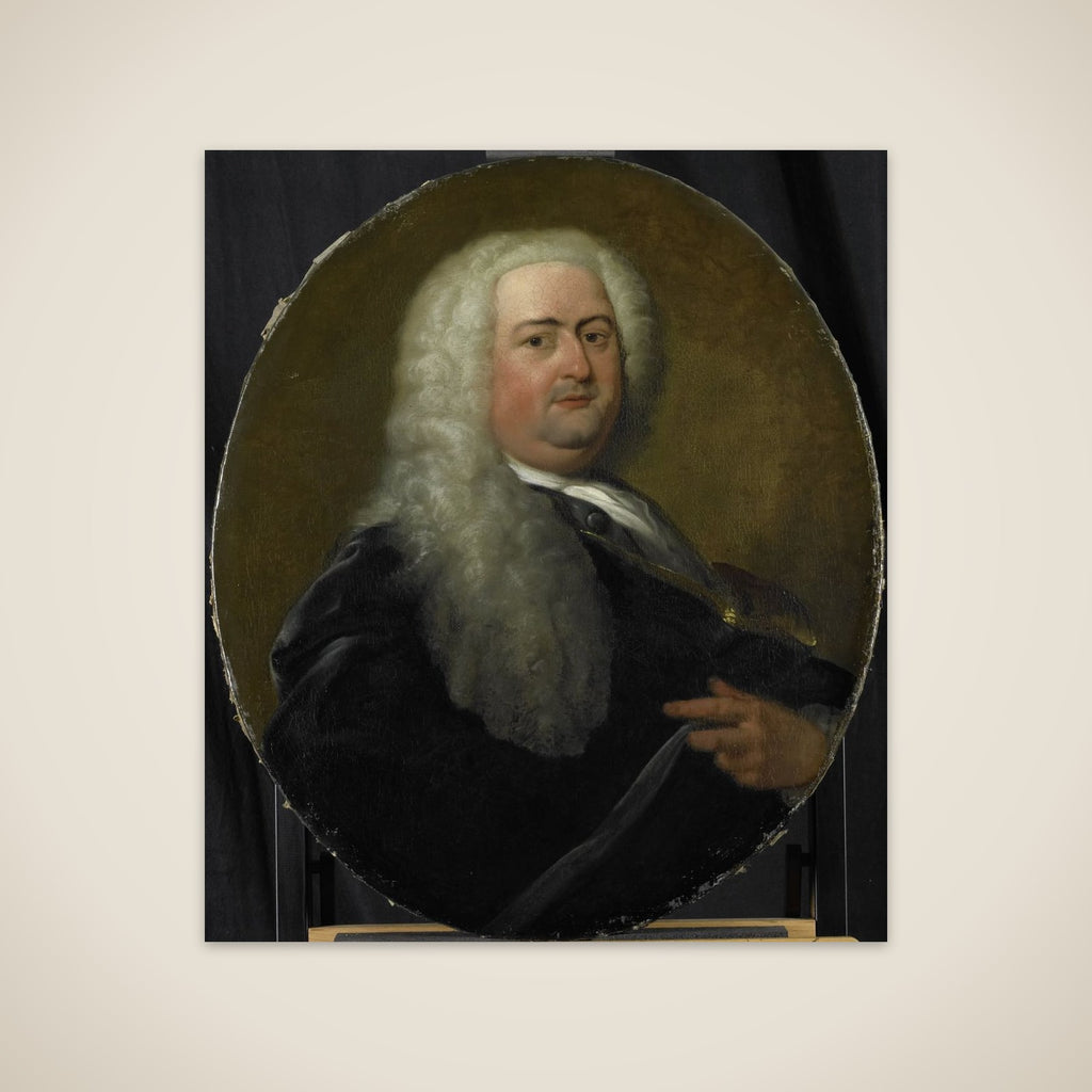 Portrait of Adriaen Paets, Director of the Rotterdam Chamber of the Dutch East India Company, elected 1734 unframed print
