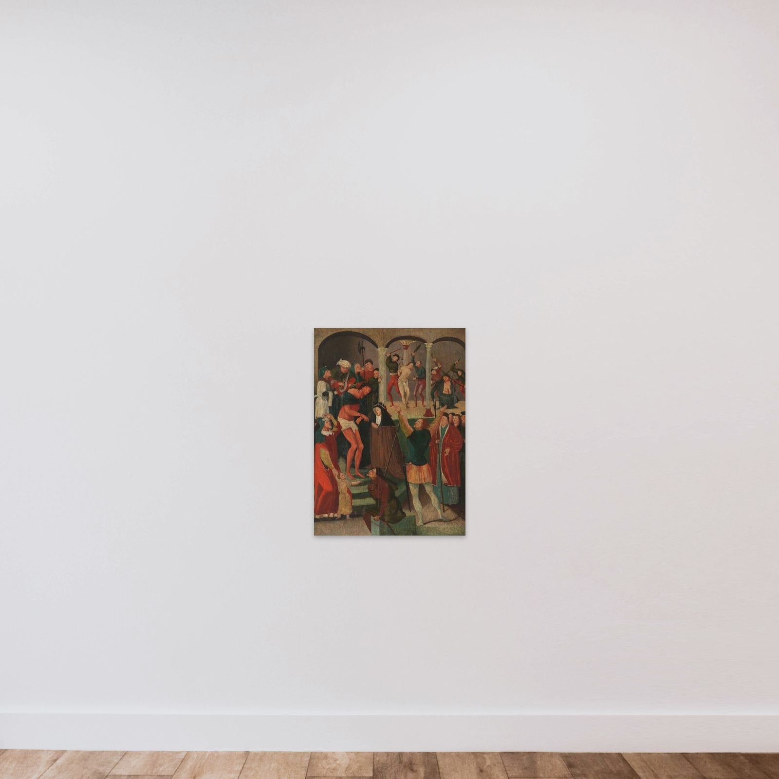 Ecce Homo unframed — shown to scale