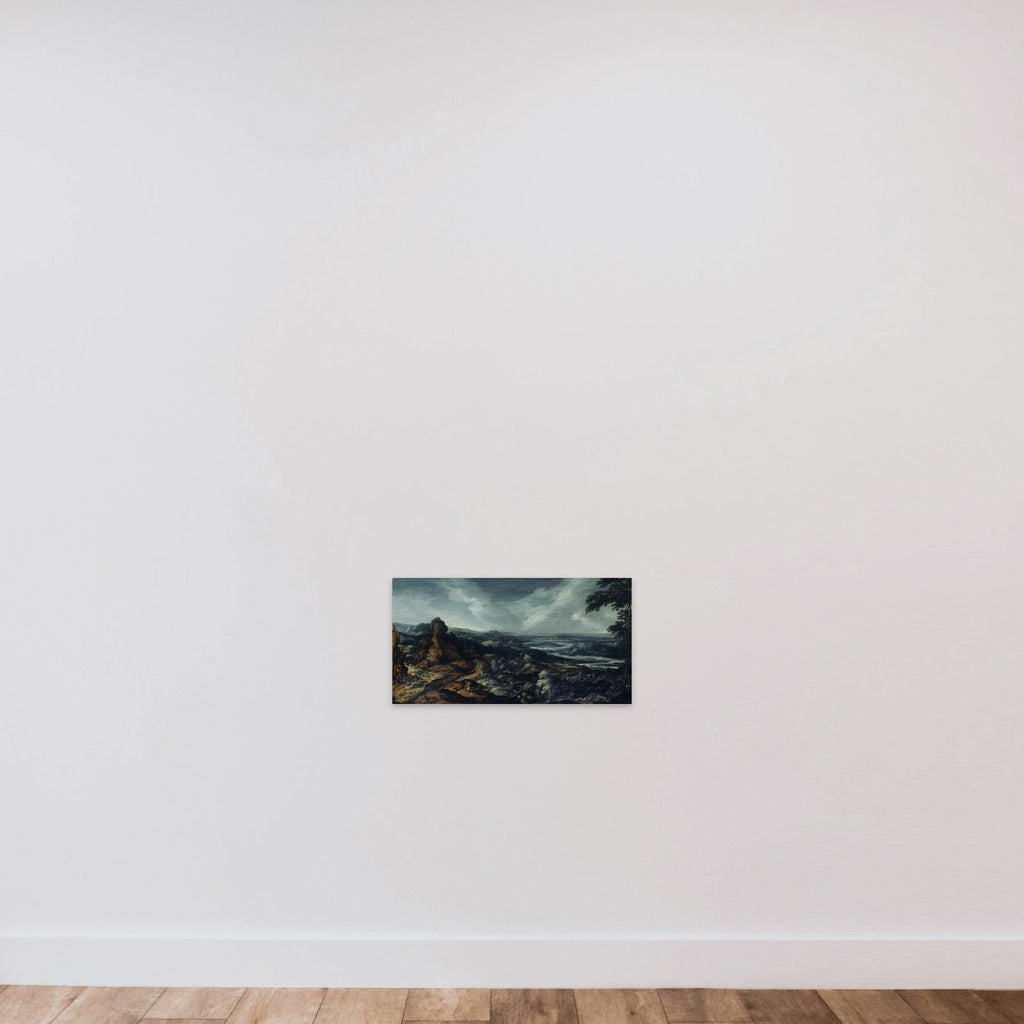 Panoramic Landscape with Tobias and the Angel unframed — shown to scale