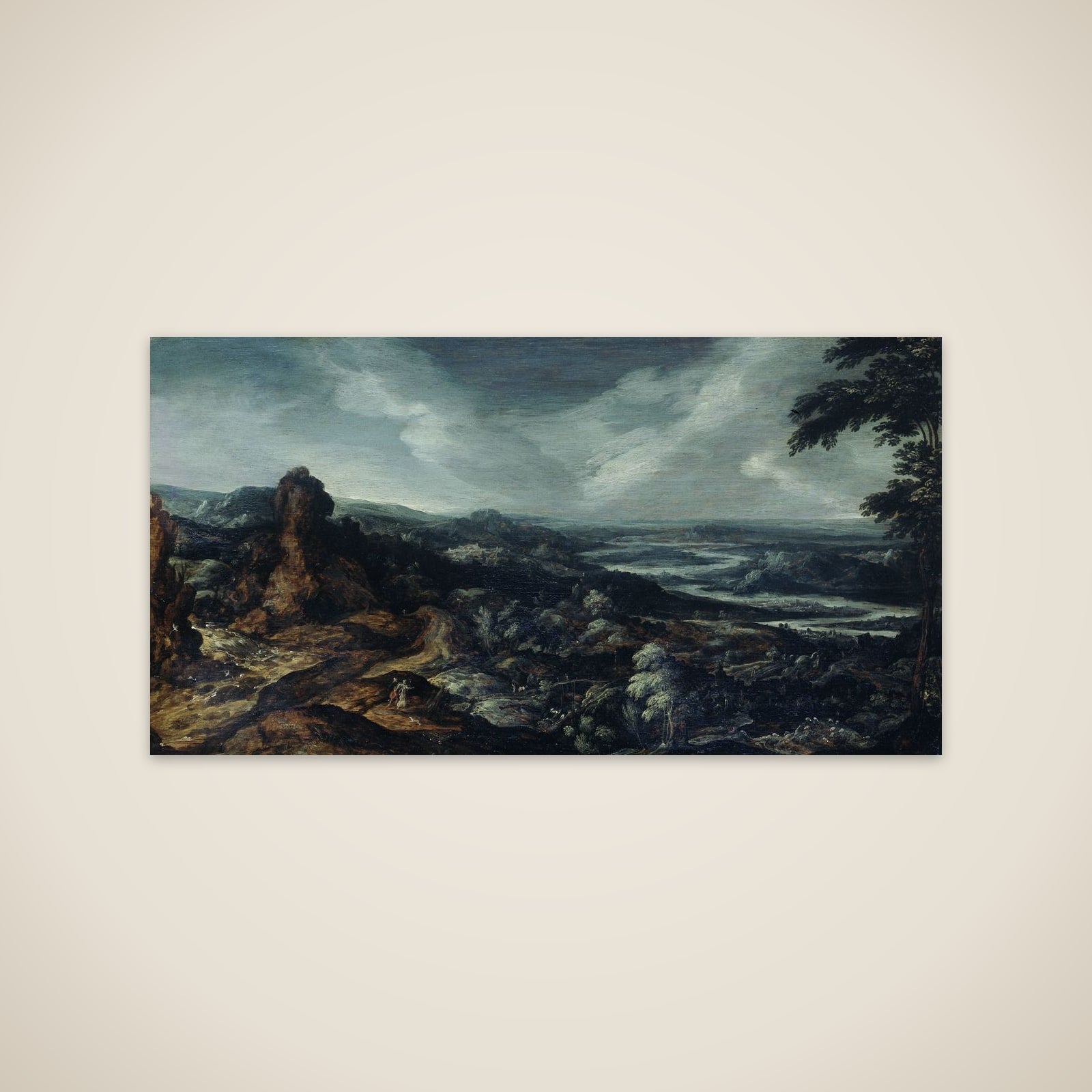 Panoramic Landscape with Tobias and the Angel unframed print