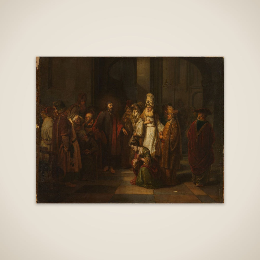 Christ and the Woman in Adultery unframed print