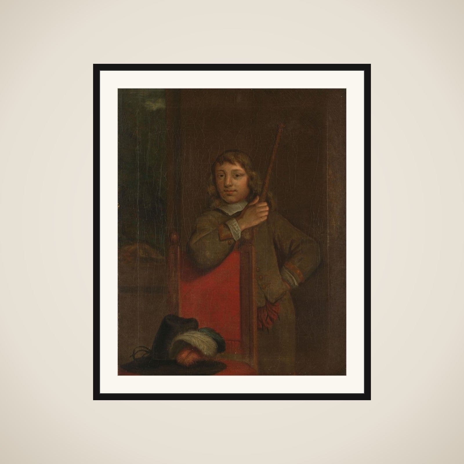 Portrait of Harmen van de Poll, Son of Jan van de Poll framed