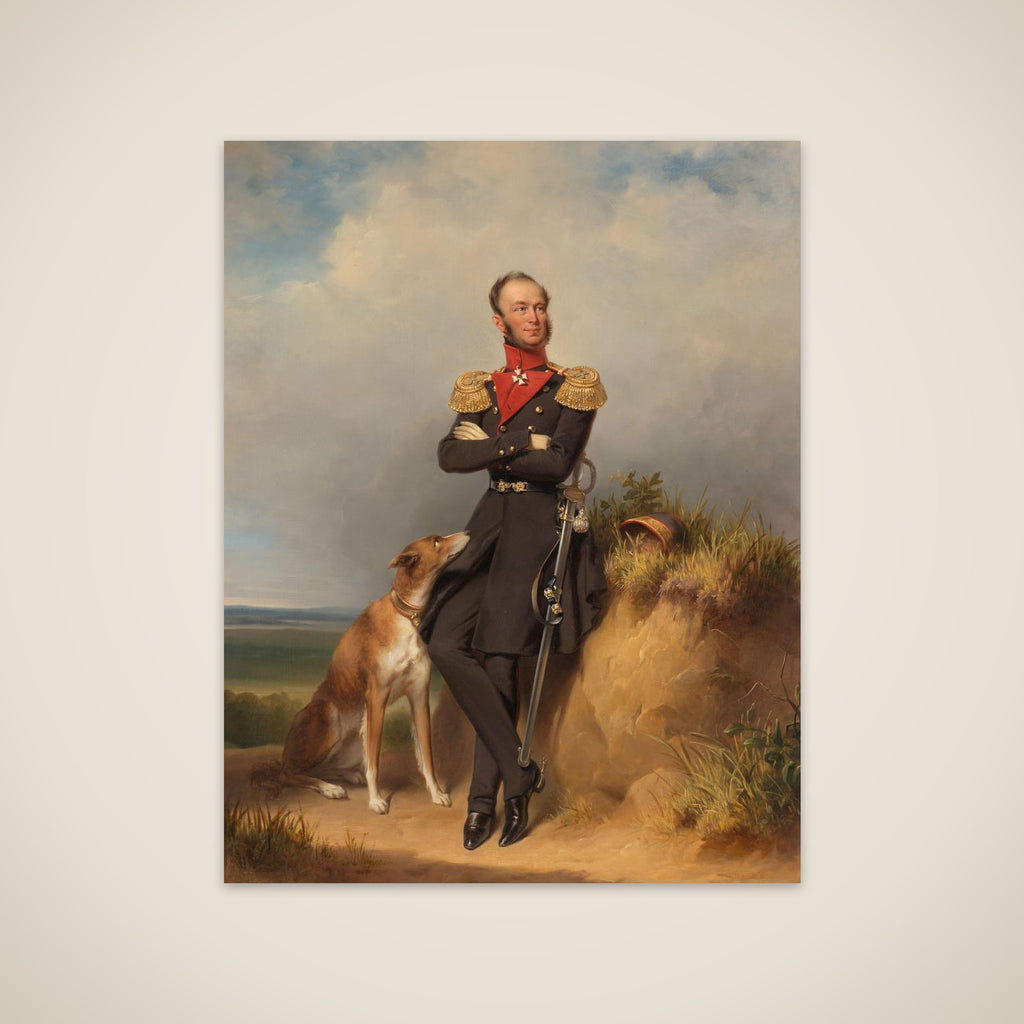 Portrait of William II, King of the Netherlands unframed print