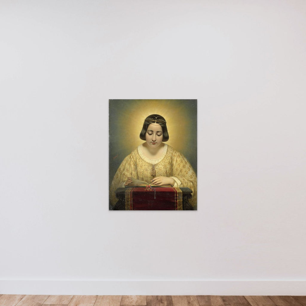 Countess de Pagès, née de Cornellan, as St Catherine unframed — shown to scale
