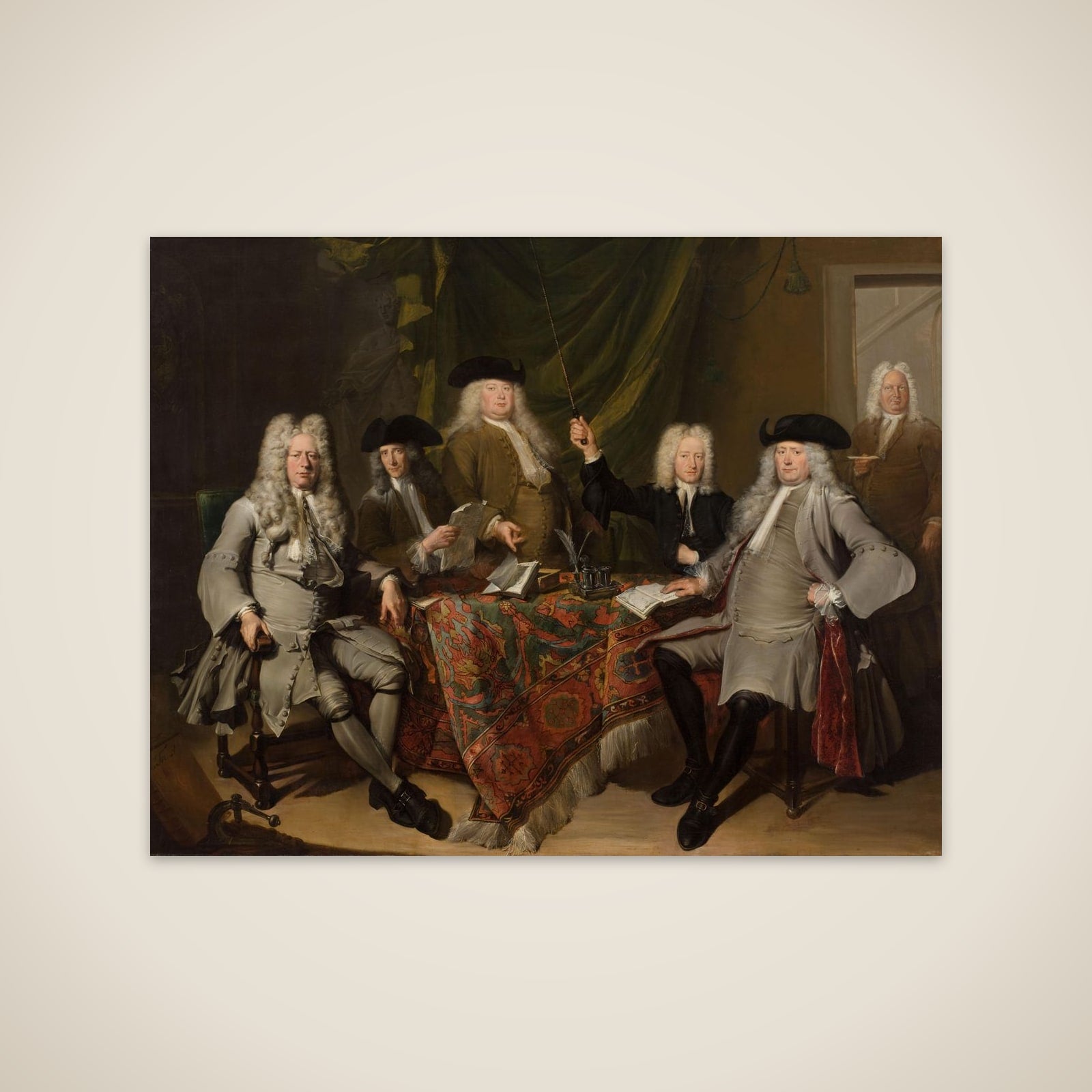 Portrait of the Inspectors of the Collegium Medicum unframed print