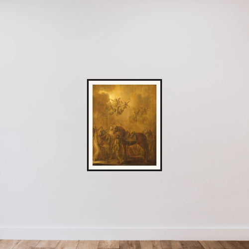 Allegory of the Stadtholdership of Prince Frederick Henry framed — shown to scale