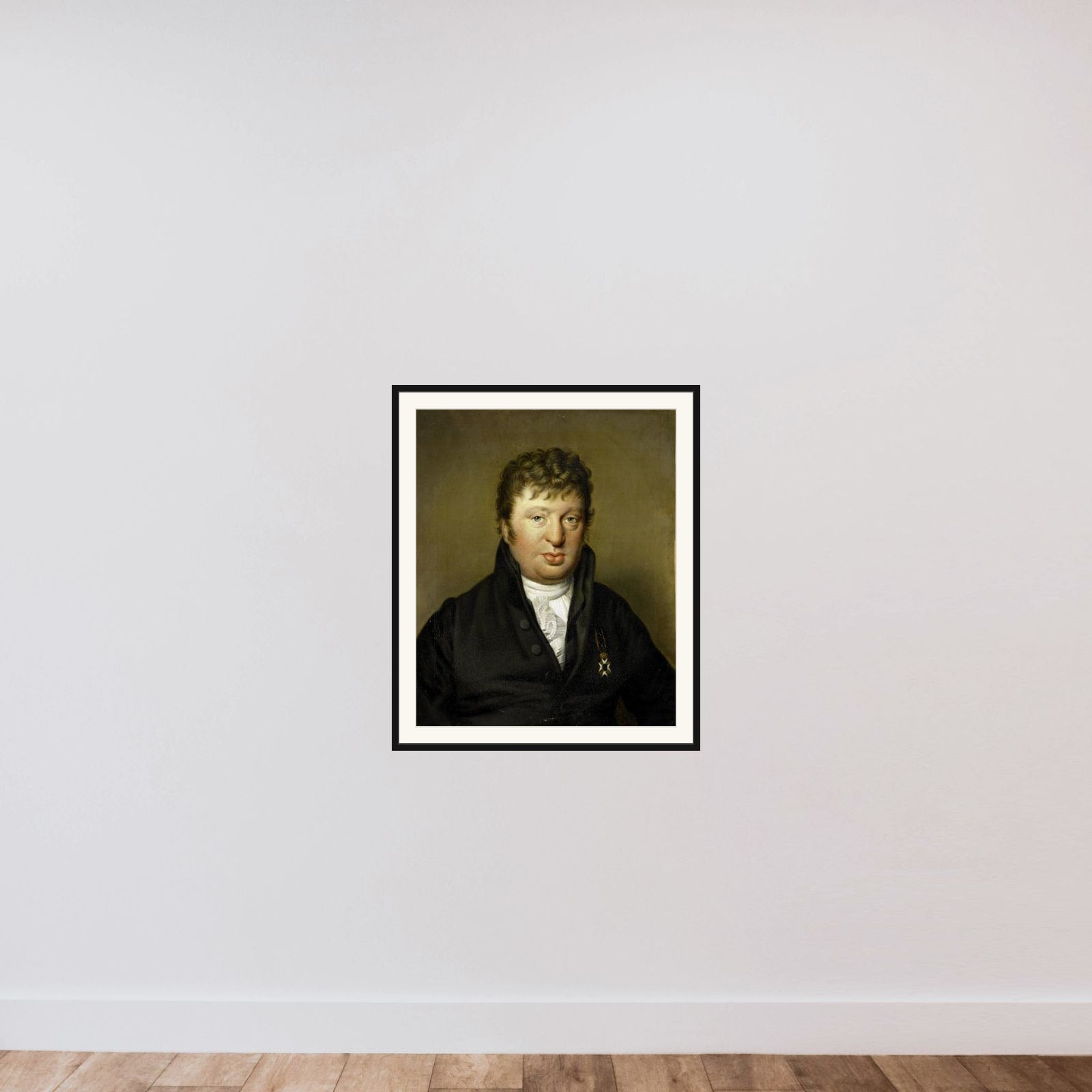 Jacobus Scheltema (1767-1835), Historian framed — shown to scale