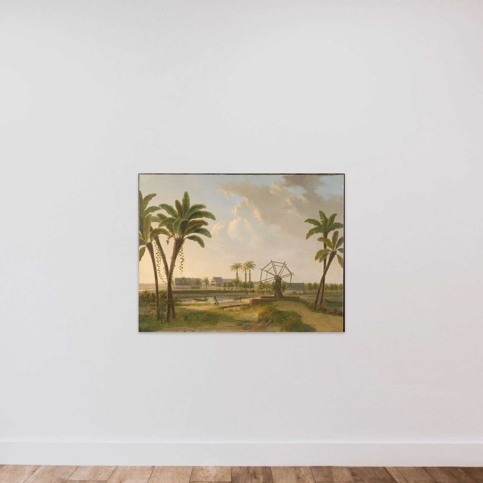 View of the Meerzorg Coffee Plantation on the Taparoepi Canal in Surinam? unframed — shown to scale