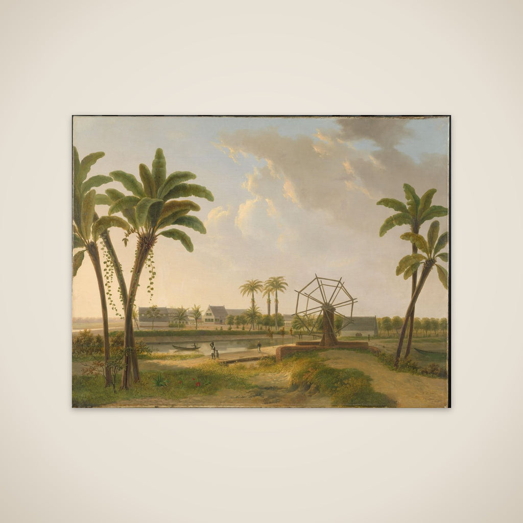 View of the Meerzorg Coffee Plantation on the Taparoepi Canal in Surinam? unframed print