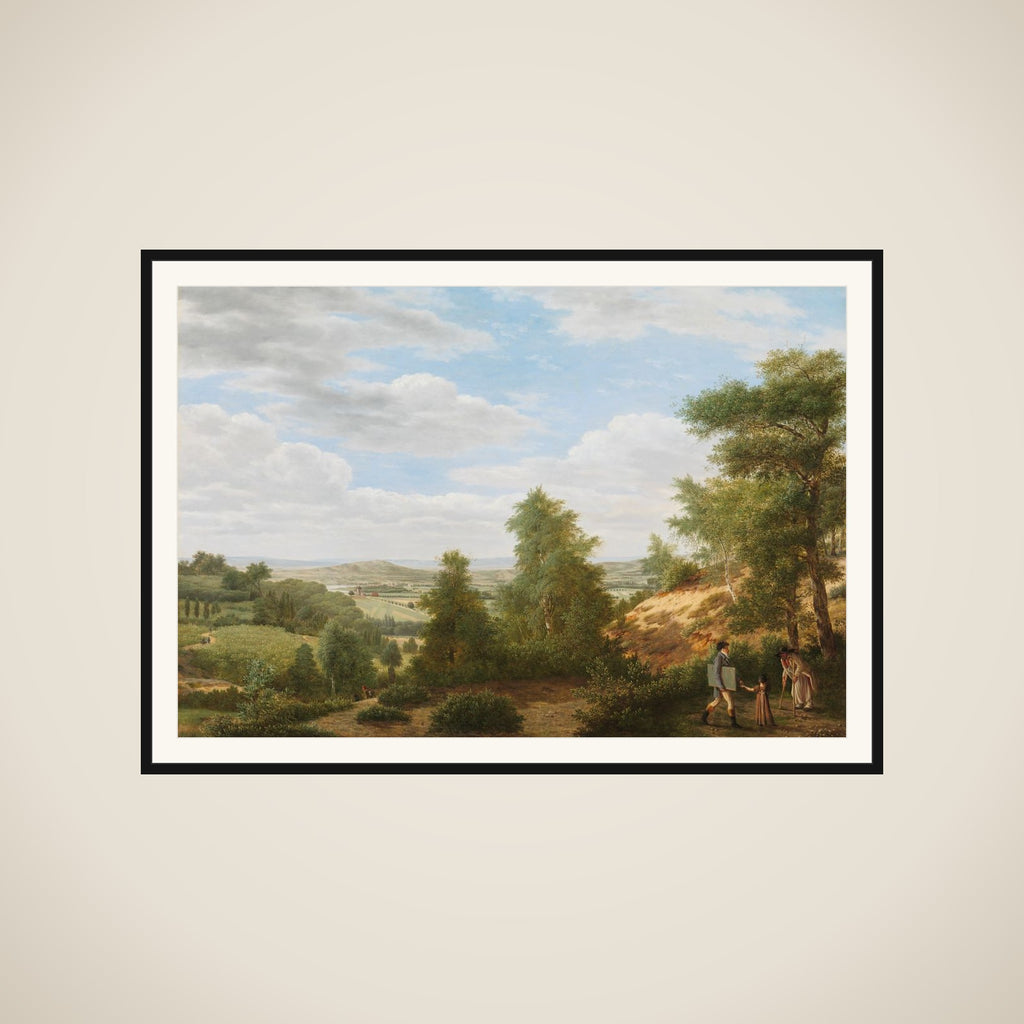 View of the Valley of Montmorency near Saint-Leu-la-Forêt framed