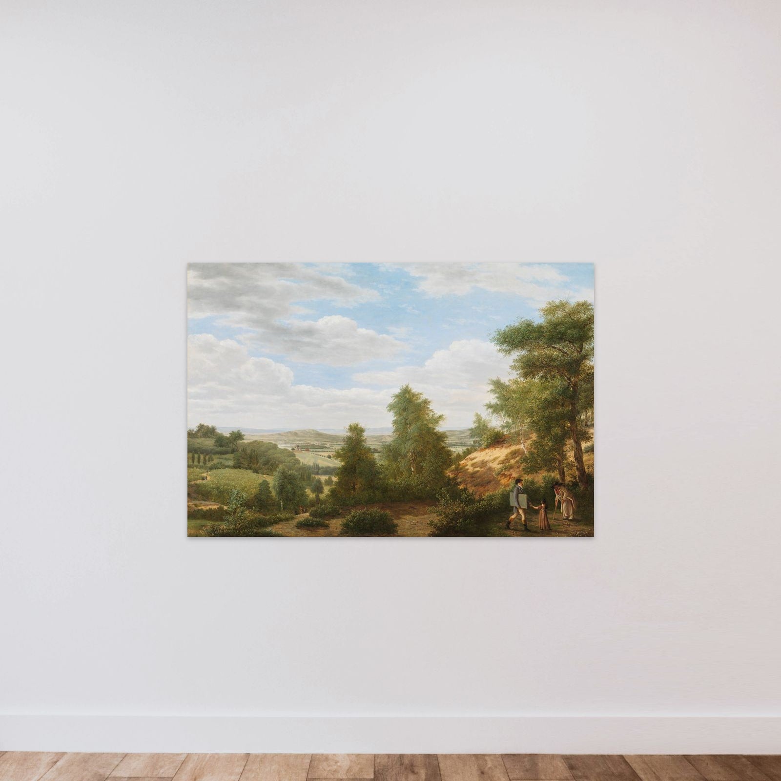 View of the Valley of Montmorency near Saint-Leu-la-Forêt unframed — shown to scale