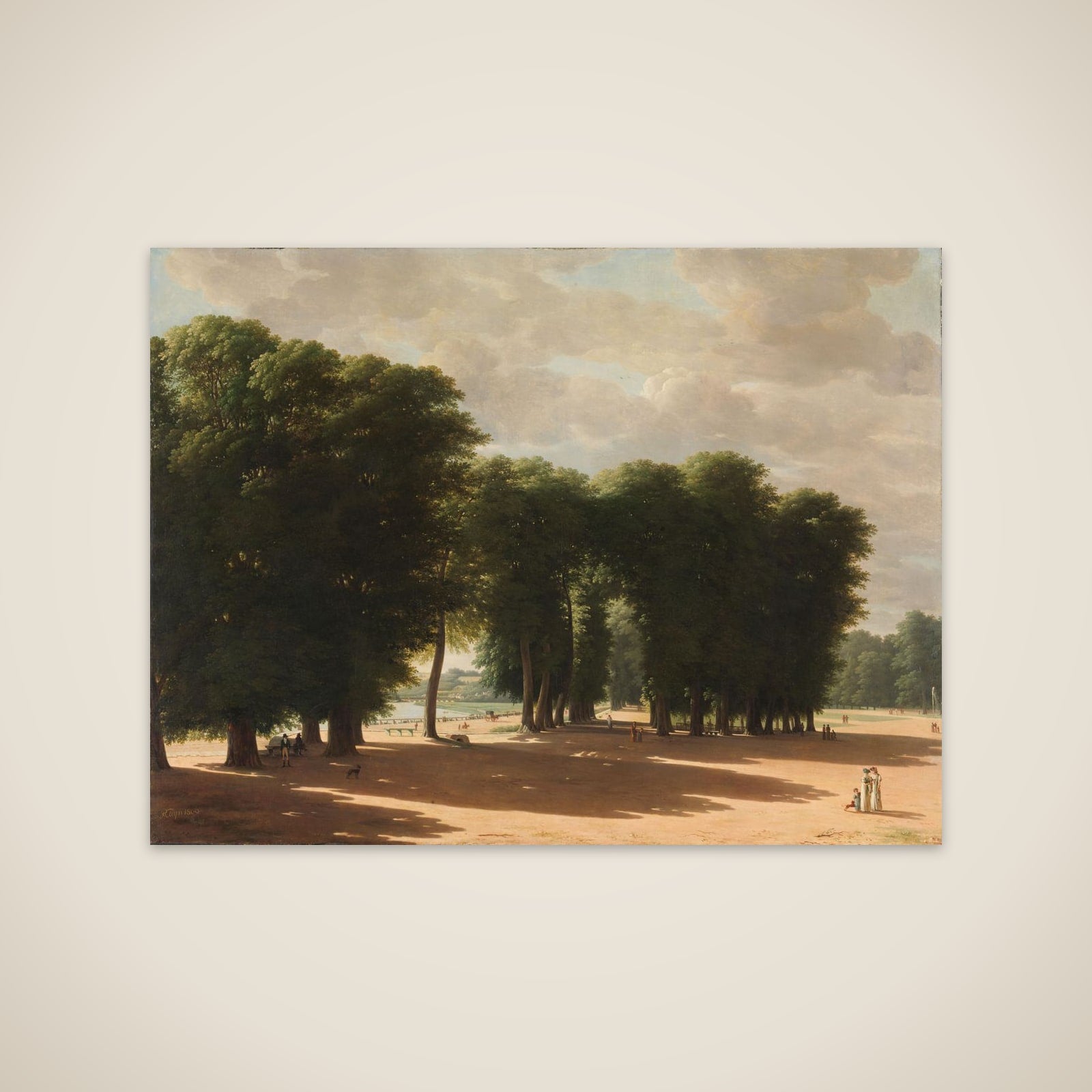 The Entrance to the Park of Saint-Cloud, Paris unframed print
