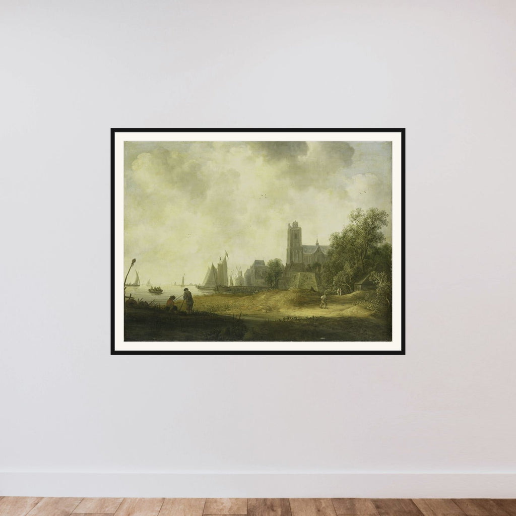 View of Dordrecht framed — shown to scale