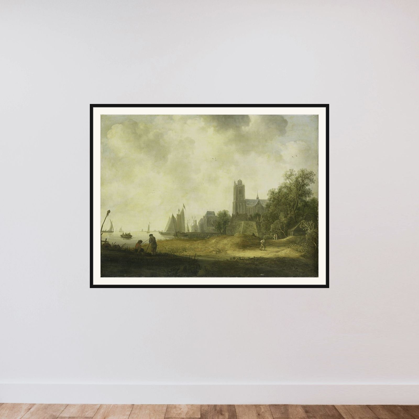 View of Dordrecht framed — shown to scale
