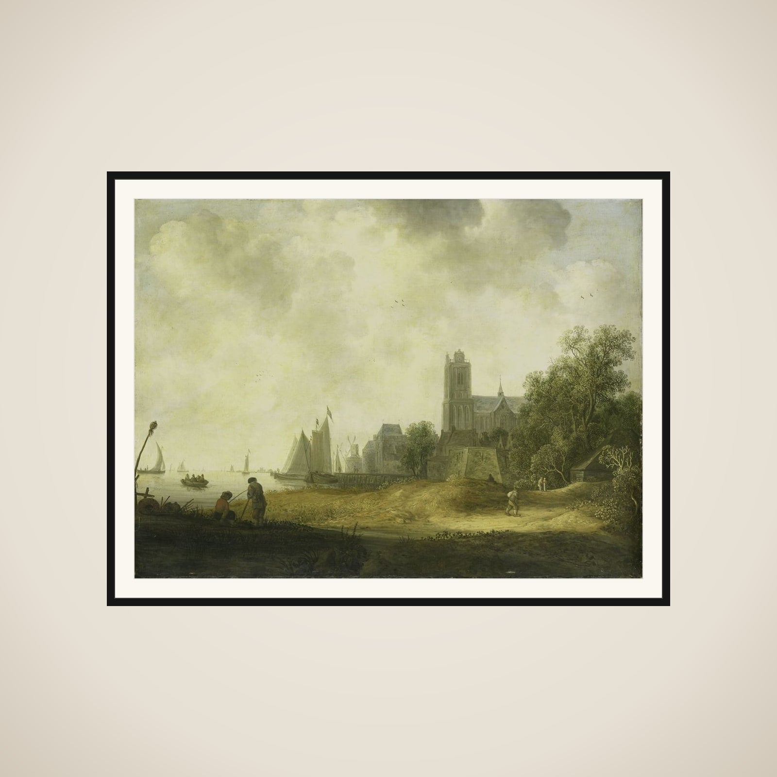 View of Dordrecht framed