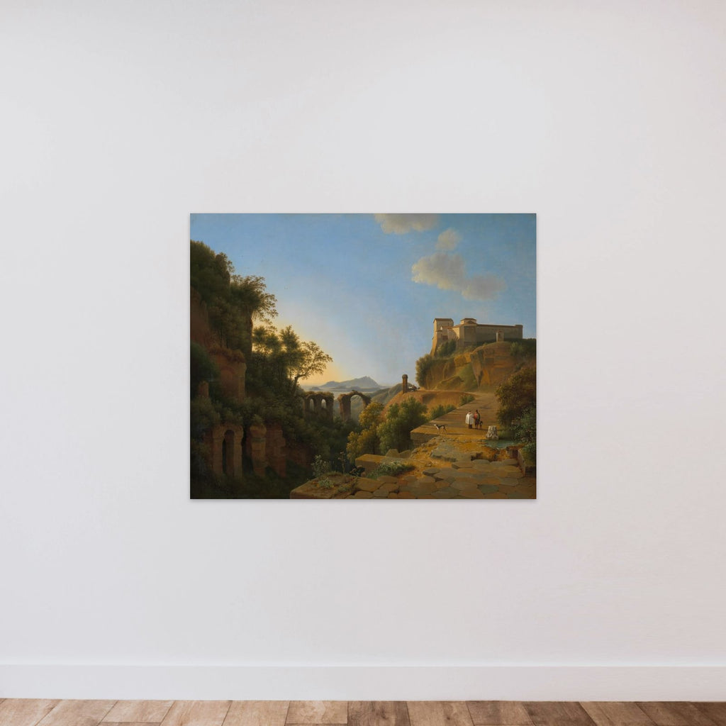 The Gulf of Naples with the Island of Ischia in the Distance unframed — shown to scale