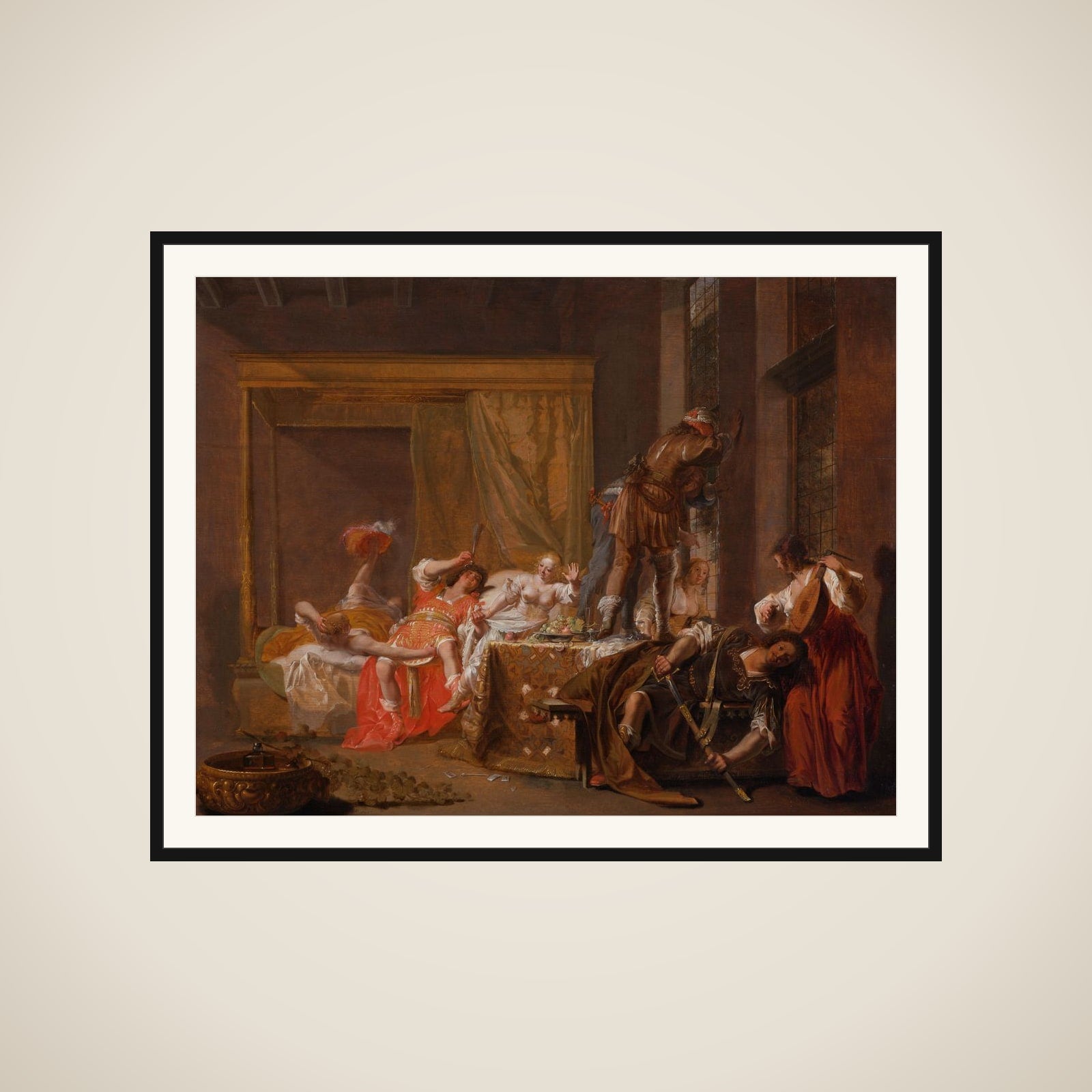 Scene from the Wedding of Messalina and Gaius Sillius framed