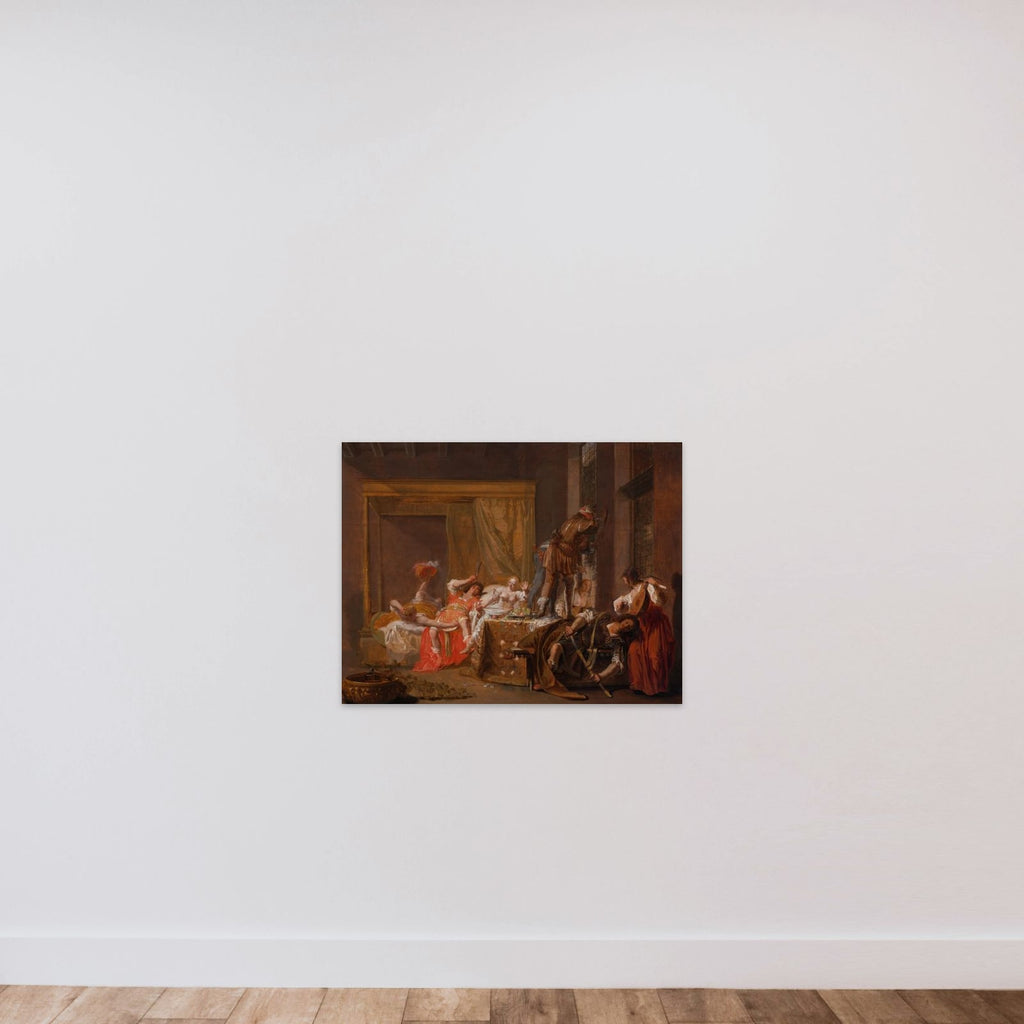 Scene from the Wedding of Messalina and Gaius Sillius unframed — shown to scale