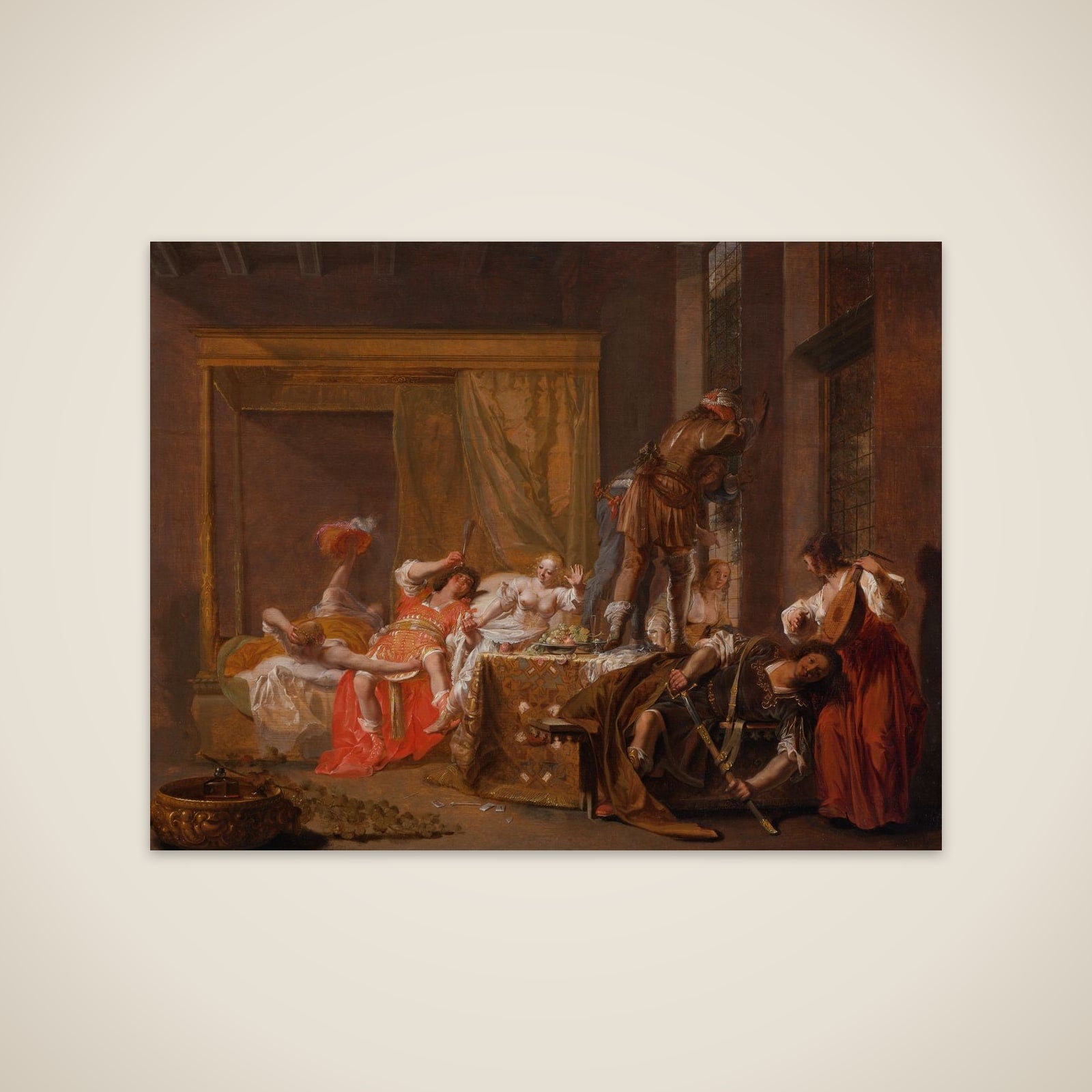 Scene from the Wedding of Messalina and Gaius Sillius unframed print