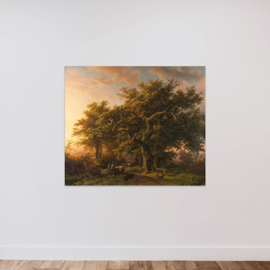 View in the Woods unframed — shown to scale