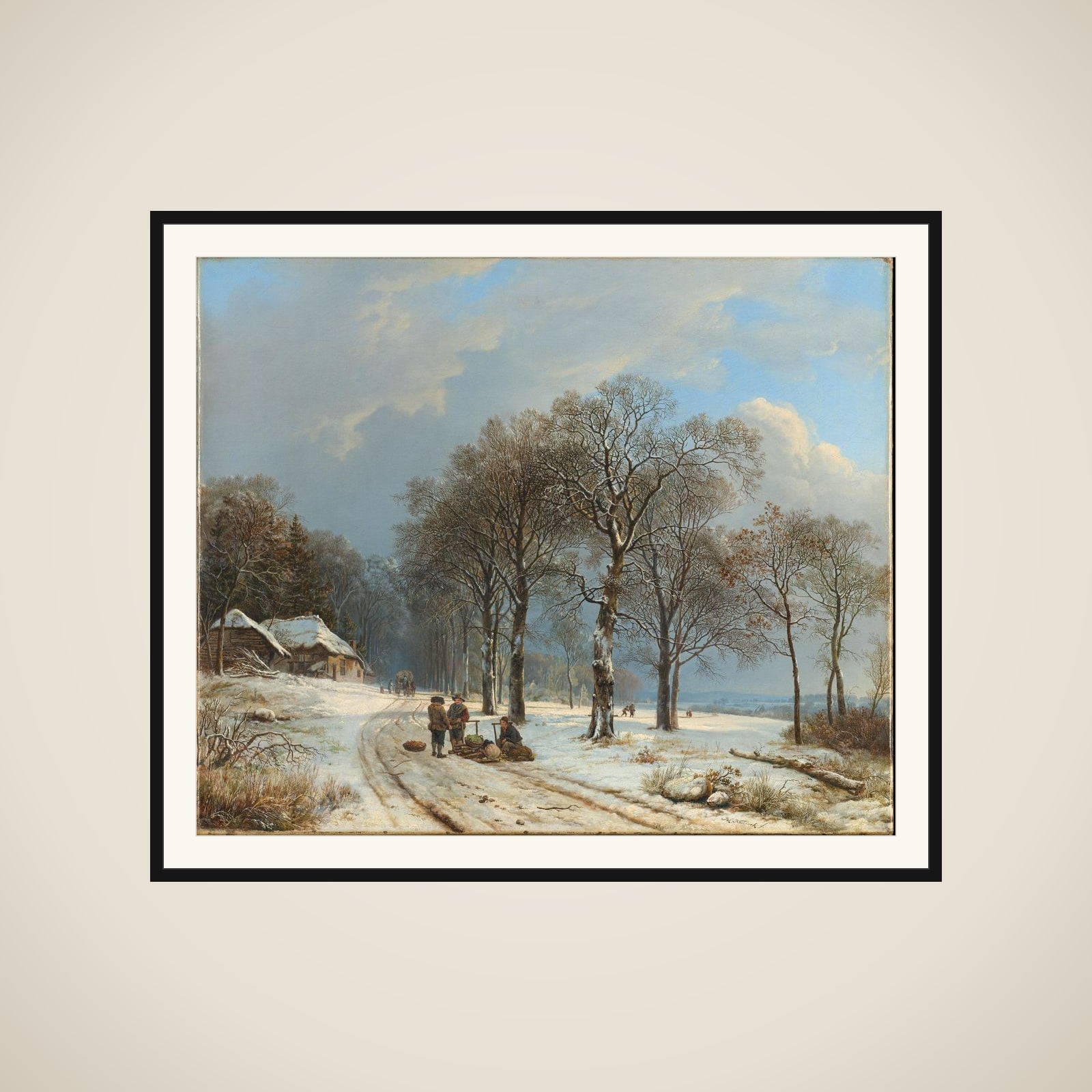 Winter landscape framed