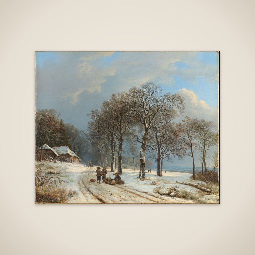 Winter landscape unframed print