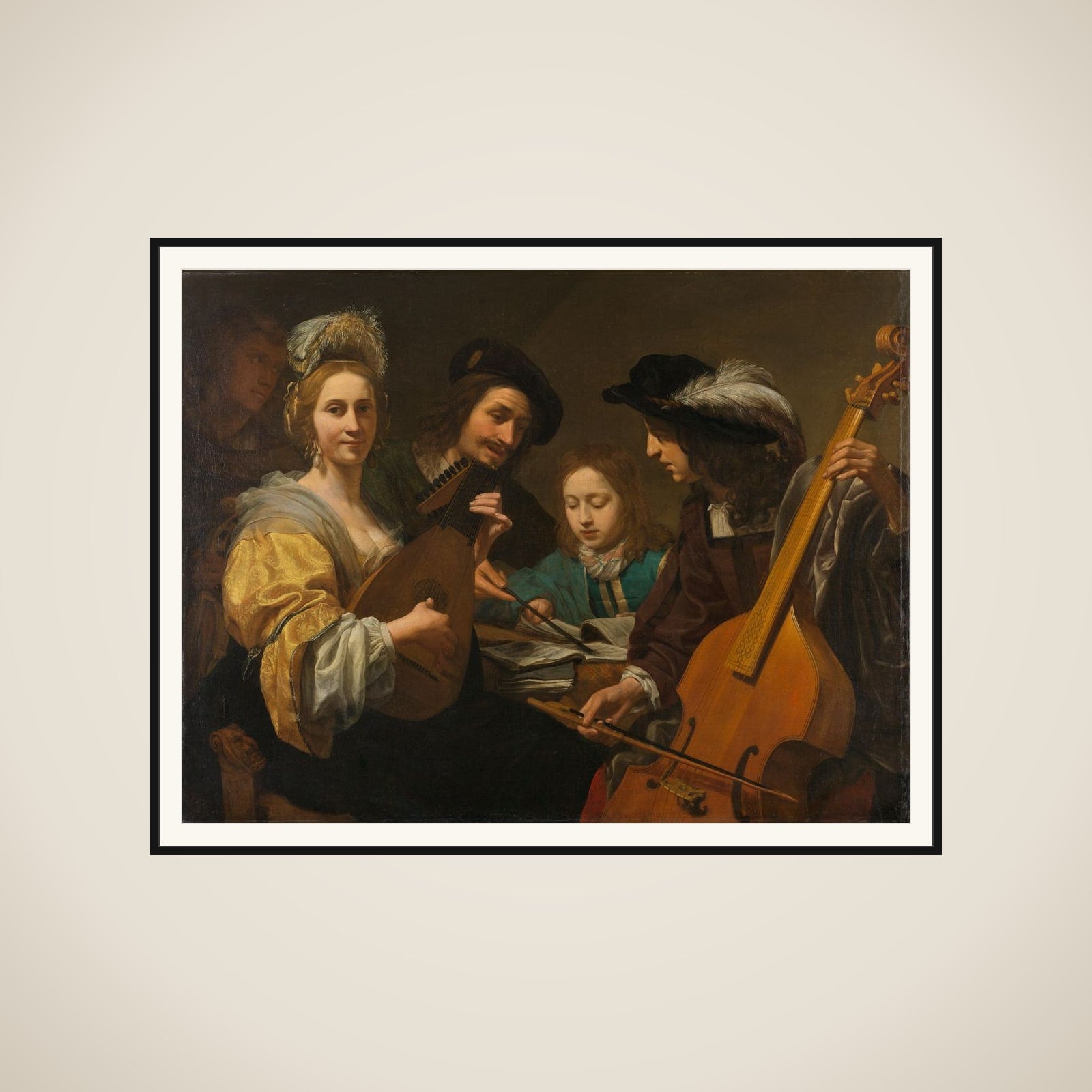 A Musical Company framed
