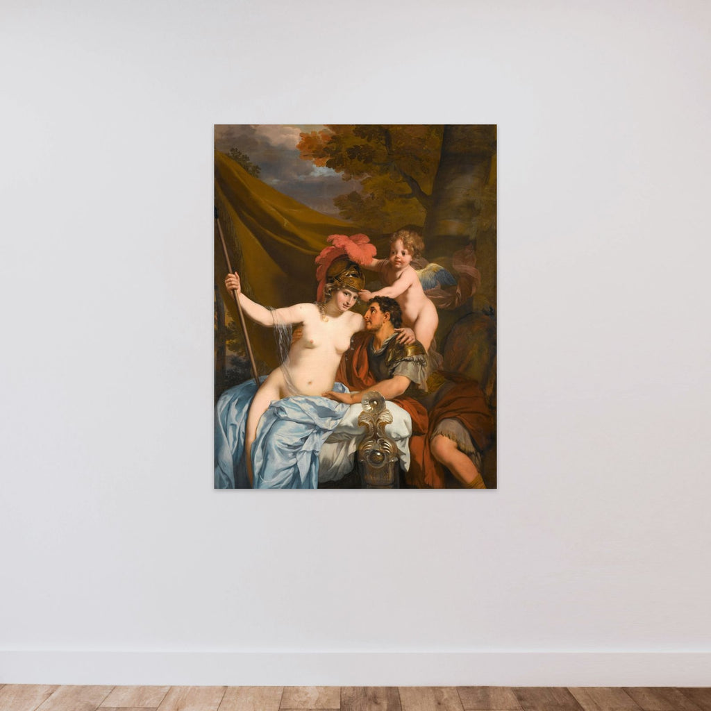 Odysseus and Calypso unframed — shown to scale