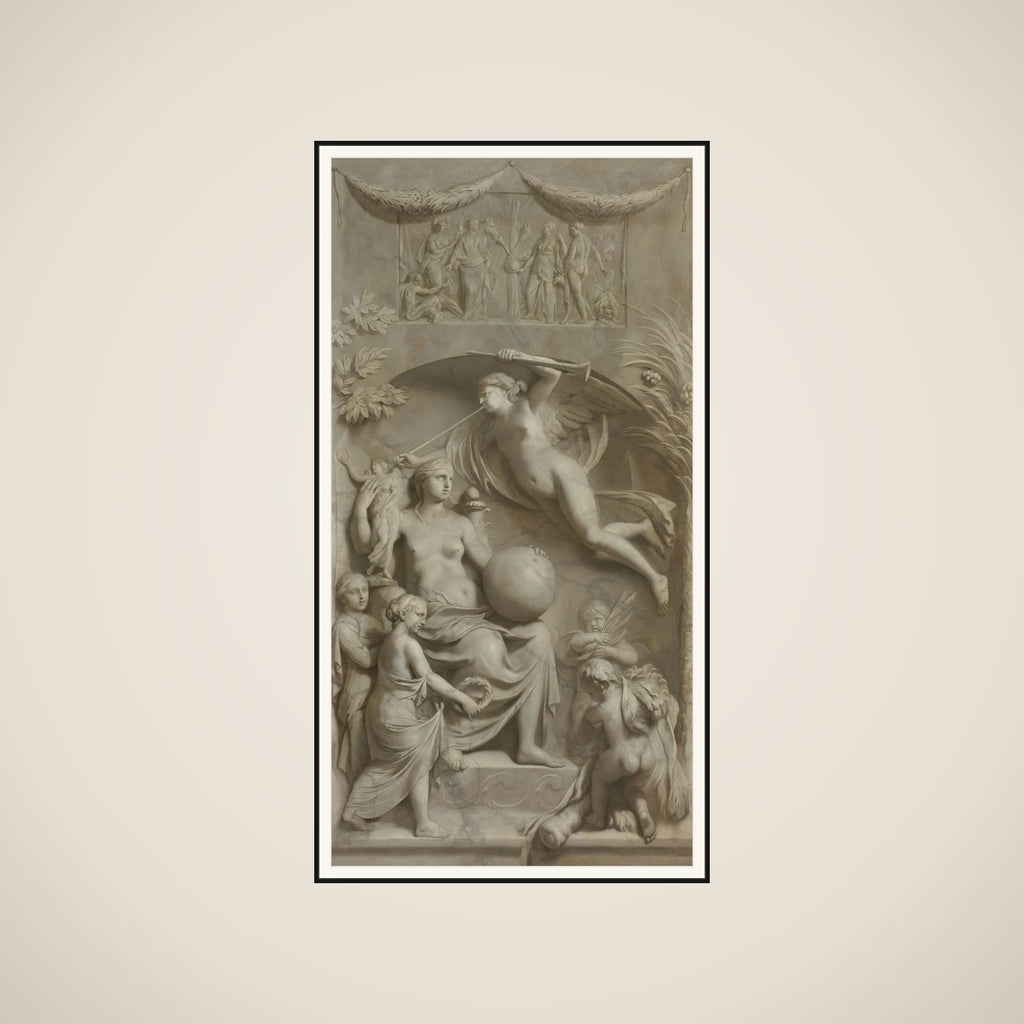 Allegory of Fame framed