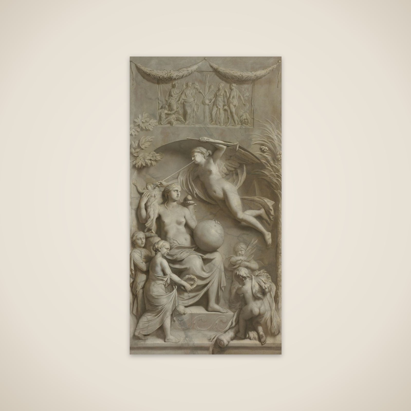 Allegory of Fame unframed print
