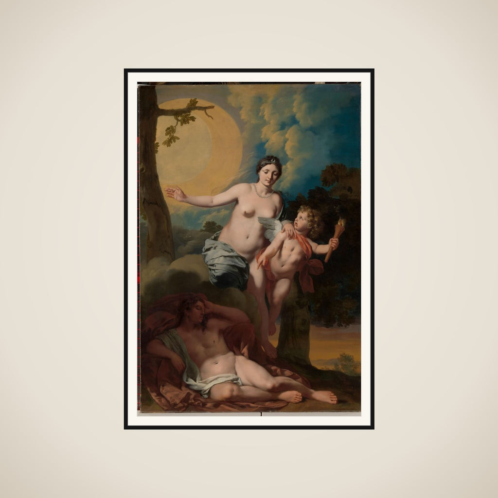 Selene and Endymion framed