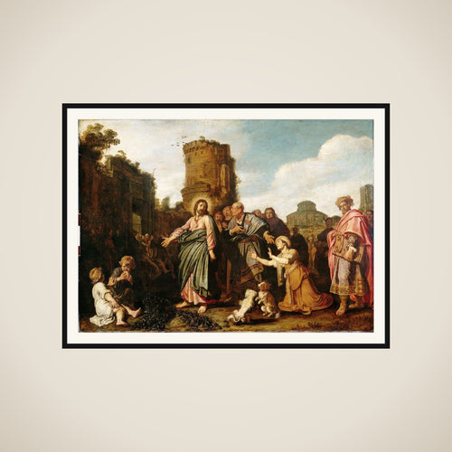 Christ and the Woman of Canaan framed