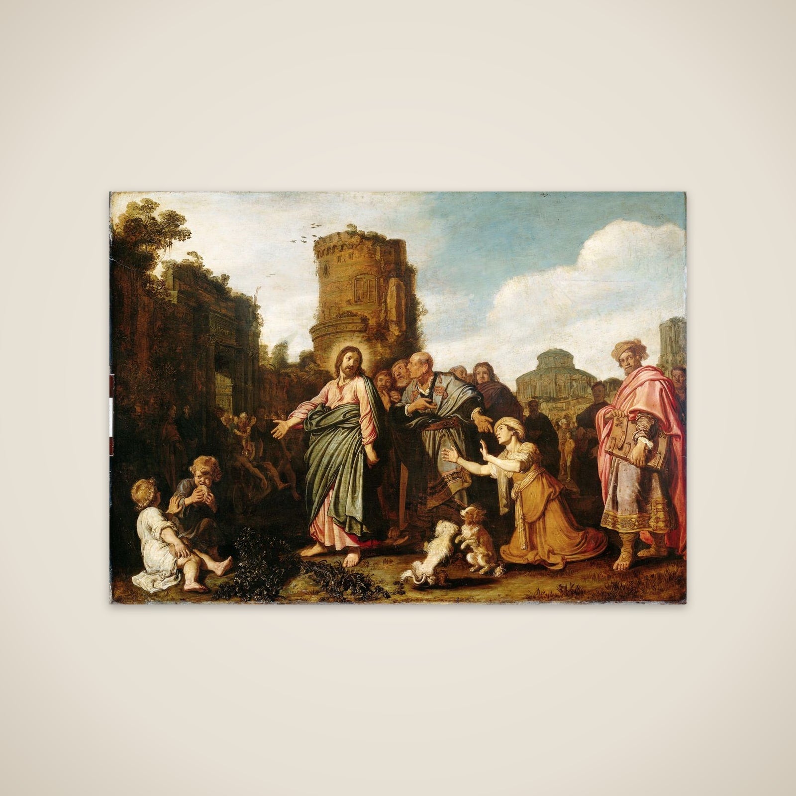 Christ and the Woman of Canaan unframed print