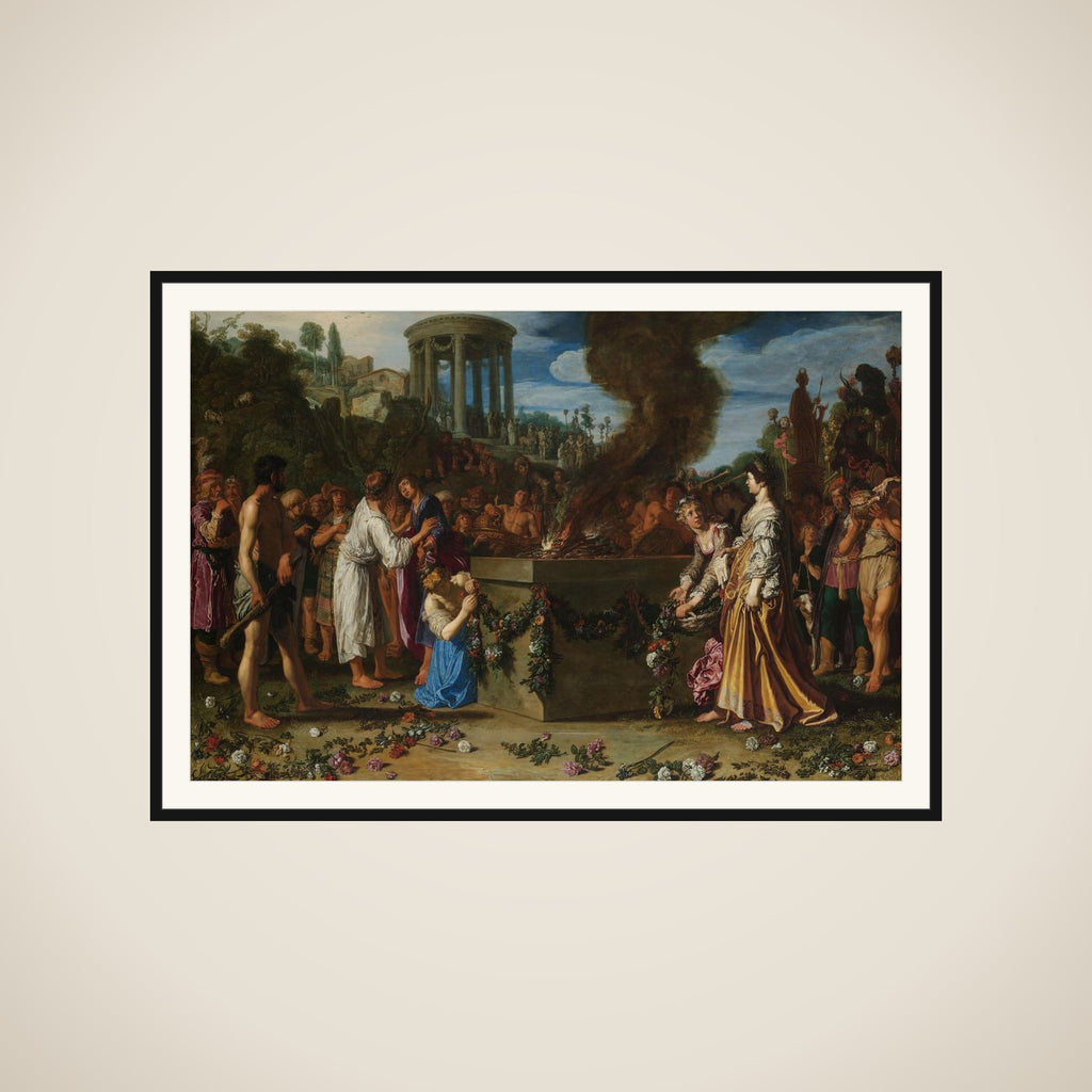 Orestes and Pylades Disputing at the Altar (Euripides, Iphigenia in Tauris) framed