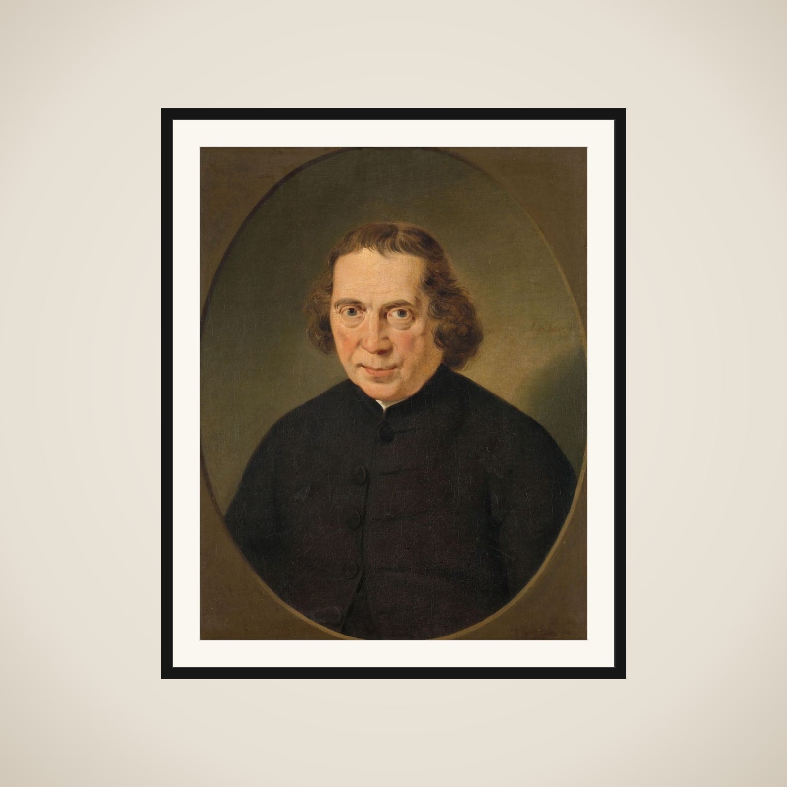 Jan Nieuwenhuyzen (1724-1806), Mennonite Preacher and Founder, in 1784, of the Dutch Society for the Promotion of the General Good framed