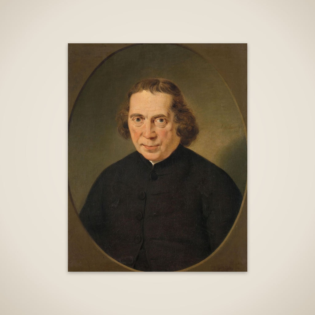 Jan Nieuwenhuyzen (1724-1806), Mennonite Preacher and Founder, in 1784, of the Dutch Society for the Promotion of the General Good unframed print